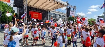 Živahno na slovesni otvoritvi Športnih iger mladih v Ljubljani  slika 11