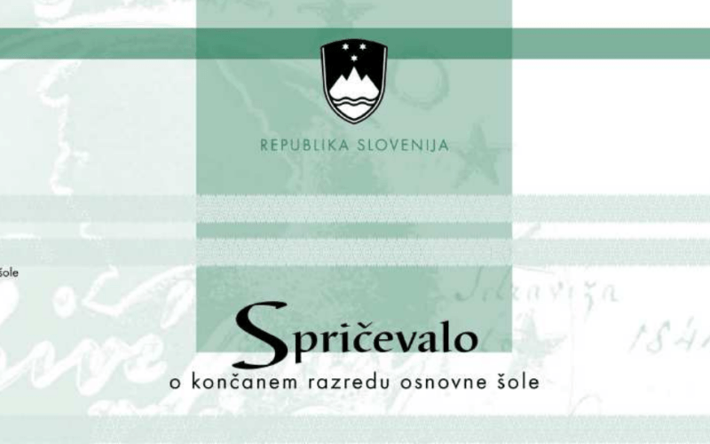Prevzem spričeval po zaključku šolskega leta