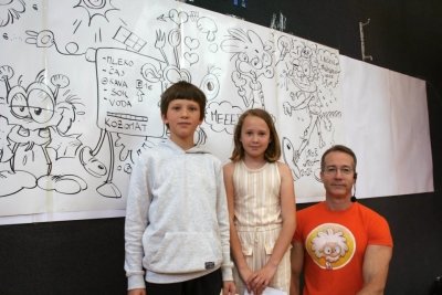 Obiskal nas je ilustrator Uroš Hrovat  slika 4