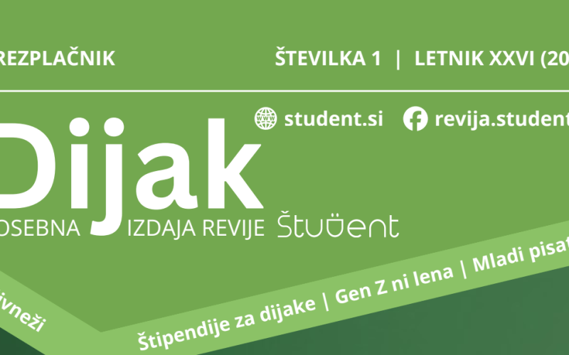 Brezplačna izdaja revije Dijak