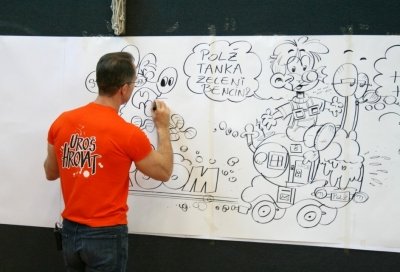 Obiskal nas je ilustrator Uroš Hrovat  slika 3