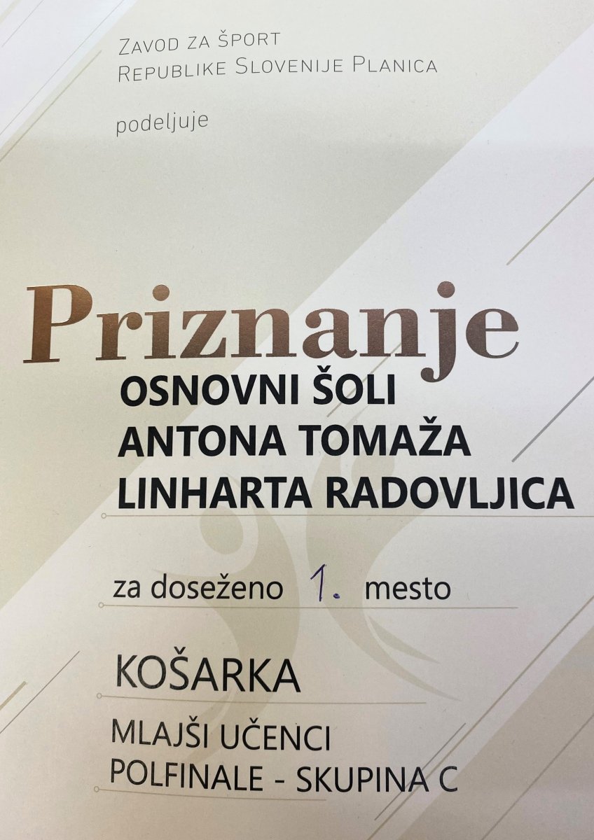 Zmaga košarkarjev na polfinalnem turnirju državnega prvenstva