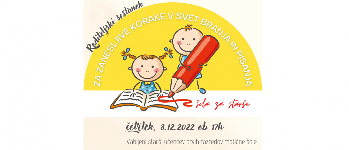 Roditeljski sestanek za starše prvošolcev