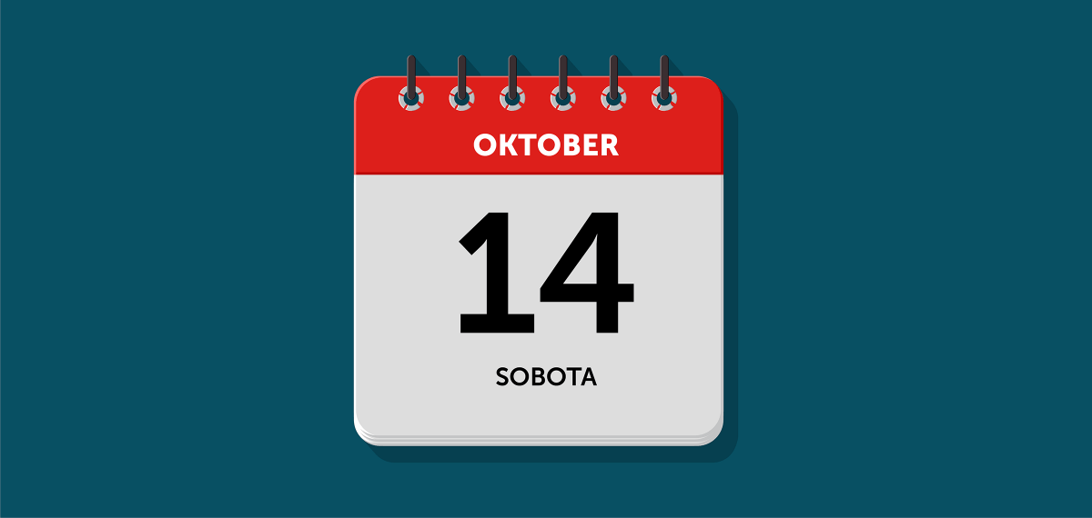 Delovna sobota: 14. oktober 2023